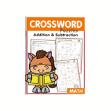 32-Page A4 Math Crossword Puzzle Book