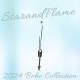 Arrow Dangle Earrings – Vintage Silver-Tone Boho Jewelry
