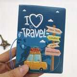 PU Passport Holder Passport Case Travel Document Holder