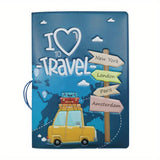 PU Passport Holder Passport Case Travel Document Holder