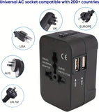 Dual USB Charger Travel Adapter with 2 USB Charging Ports