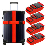 Adjustable Luggage Straps with Quick Release Buckle - 4 Pieces