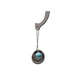 Bohemian Sunburst Dangle Earrings – Silver-Tone with Turquoise Stone Accent