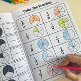 Math Fractions Workbook