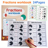 Math Fractions Workbook
