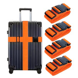 Adjustable Luggage Straps with Quick Release Buckle - 4 Pieces