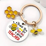 Bee Teacher Appreciation Key chain
