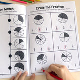 Math Fractions Workbook