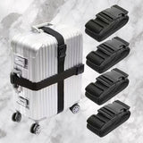 Adjustable Luggage Straps with Quick Release Buckle - 4 Pieces