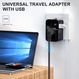 Dual USB Charger Travel Adapter with 2 USB Charging Ports