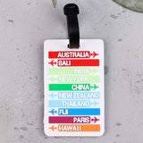5pcs Mixed Creative PVC Travel Case Luggage Tags