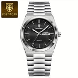POEDAGAR Luxury Stainless Steel Men's Sport Watch