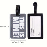 5pcs Mixed Creative PVC Travel Case Luggage Tags