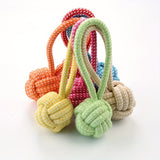 Colorful Braided Rope Ball Dog Toy