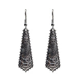 Antique Silver Tribal Dangle Earrings