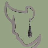 Antique Silver Tribal Dangle Earrings