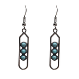 Vintage Boho Turquoise Drop Earrings