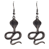 Vintage Cobra Snake Dangle Earrings