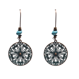 Bohemian Round Filigree Earrings