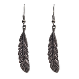 Vintage Feather Dangle Earrings