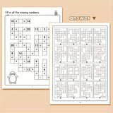 32-Page A4 Math Crossword Puzzle Book