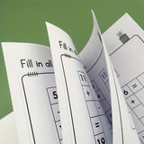 32-Page A4 Math Crossword Puzzle Book