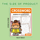 32-Page A4 Math Crossword Puzzle Book