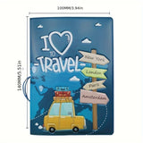 PU Passport Holder Passport Case Travel Document Holder