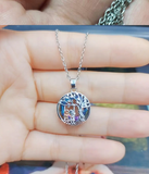Tree Of Life Sisters On The Swing Pendant Necklace