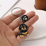 Cute Dachshund Keychain