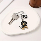 Cute Dachshund Keychain