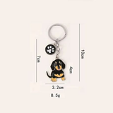 Cute Dachshund Keychain