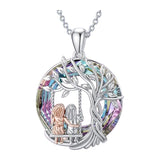 Tree Of Life Sisters On The Swing Pendant Necklace