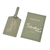 Passport Holder With Luggage Tag Set