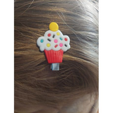10 Pieces Cupcake and Ice Cream Themed Hair Clips