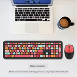 Portable Cute Colorful Wireless Keyboard and Mouse Combo Gift Set