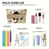 Chic Playful Kitty Cosmetic Bag