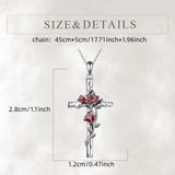 Rose Cross Necklace