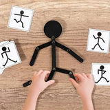 Montessori 24pcs Wood Stickman Puzzle Toy