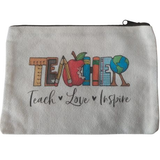 Teach Love Inspire Teachers Stationary Bag