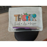 Teach Love Inspire Teachers Stationary Bag